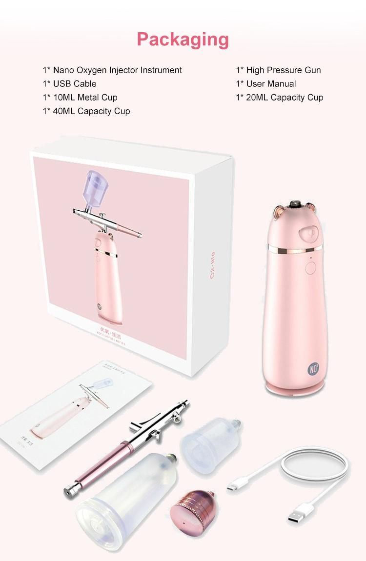 Hot Oxygen Jet Therapy Facial Hydra Beauty Machine