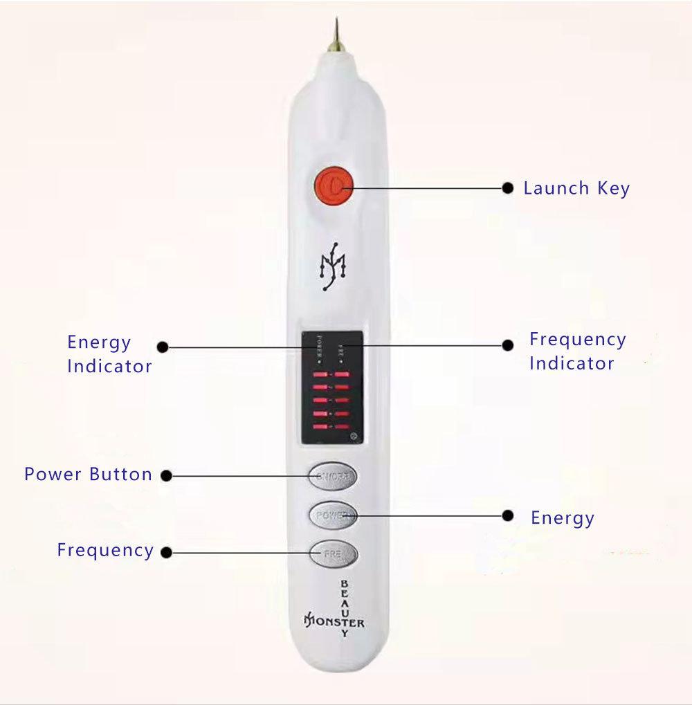Handheld Laser Machine Mole Point Removal Pen for Skin Care