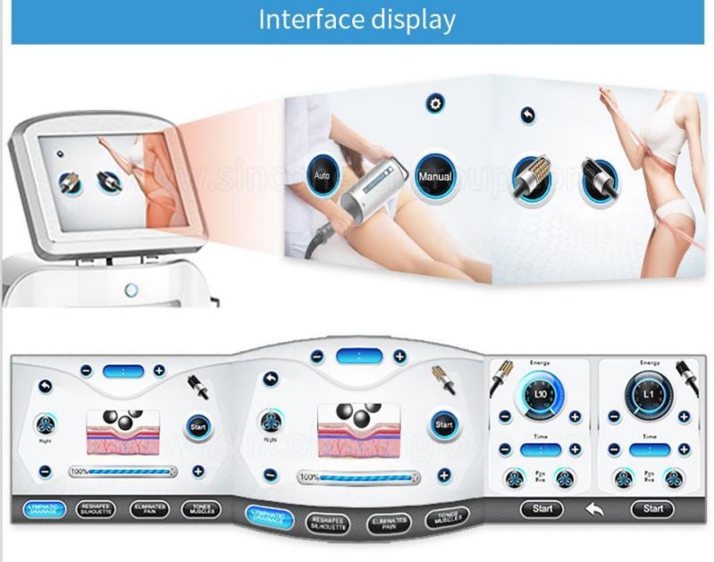 Sincoheren New Anti Cellulite Body Roller in Vacuum Cavitation System Roller Massager Face Lifting Therapy Machine