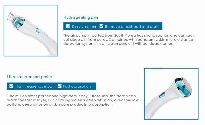 Aqua Peel + Dermabrasion Diamond Skin Analyzer Hydrafacial Salon Equipment