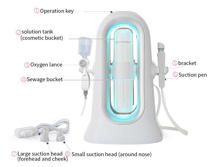 Newest Skin Care Micro Bubble Facial Cleansing Blackhead Removal Water Oxygen Facial Machine