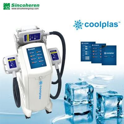 Coolplas Cryotherapy Fat Removal 3 Treatment Handles Machine