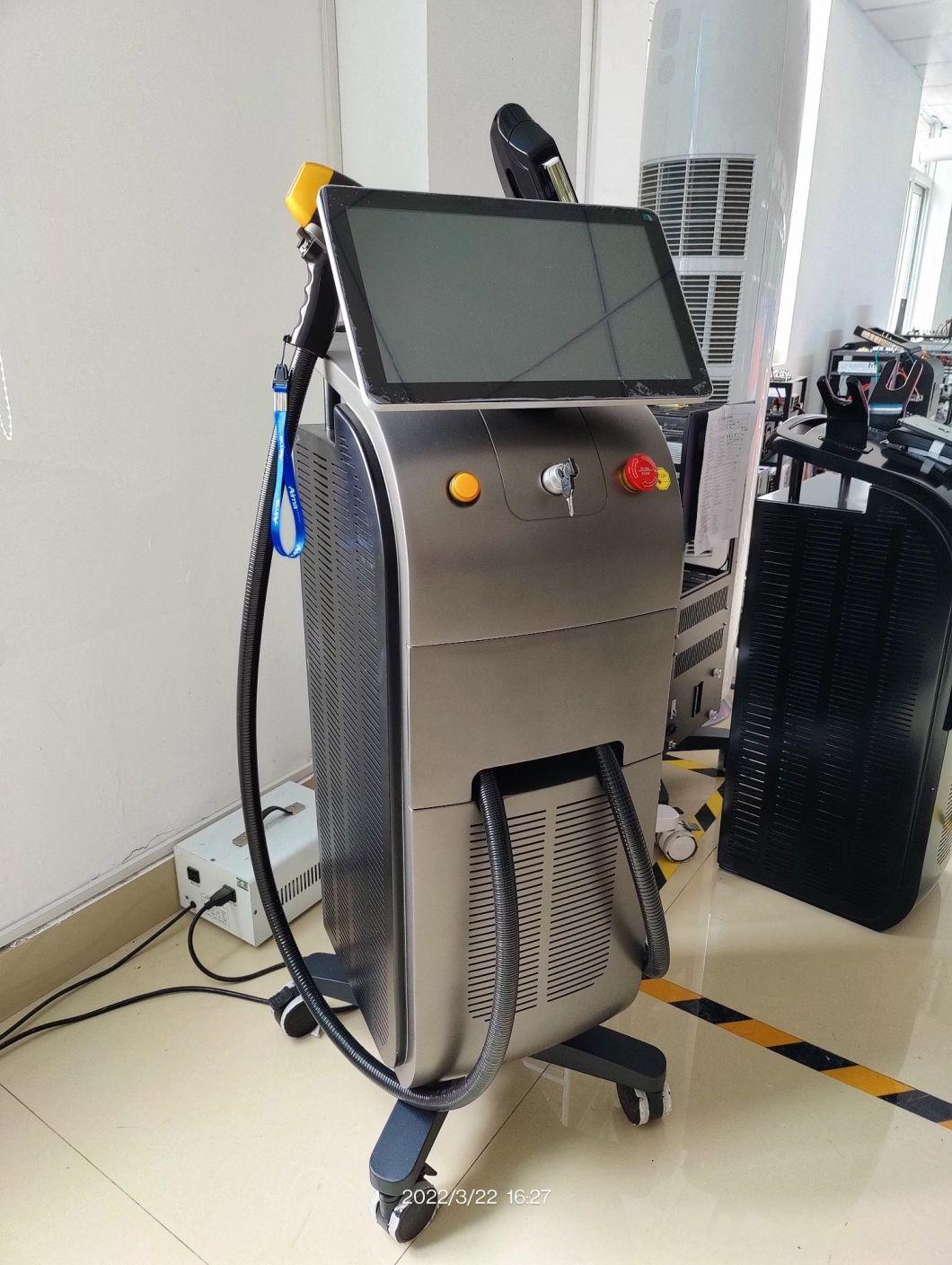 2022 Multifunctional Vertical 808 Nm Diode Laser +Microneedle RF+ IPL Opt Shr Combined Machine