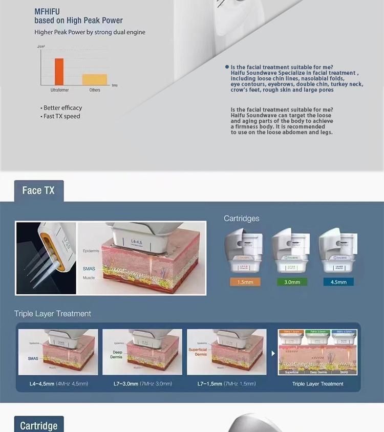 Most Popular 7D Hifu for Anti-Agingultrassom Hifu 12 Linhas