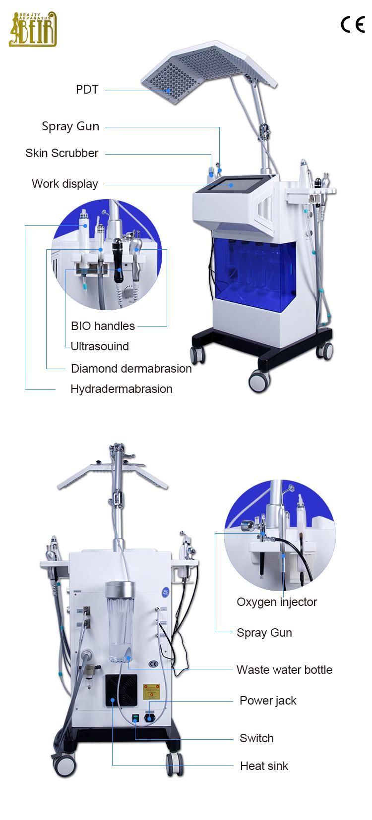 New Hydra Dermabrasion Personal Skin Care Face Cleaner Machine