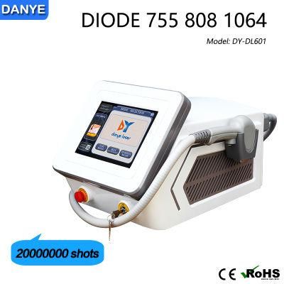 808 755 1064nm Three Wavelength Diode Laser Titanium Hair Removal System