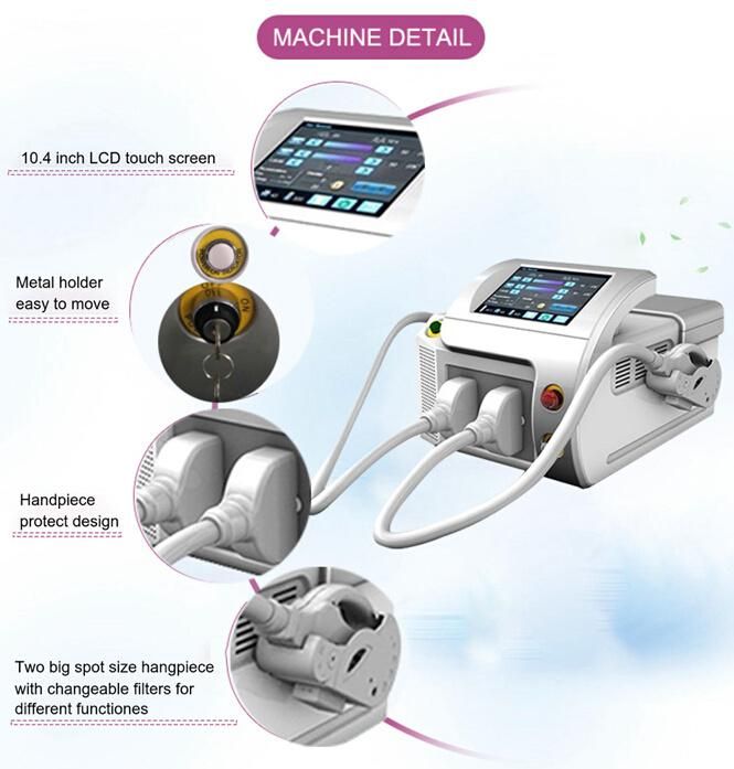 Portable IPL Shr Medical Beauty Equipment or Appliance Special for Hair Removal and Skin Care