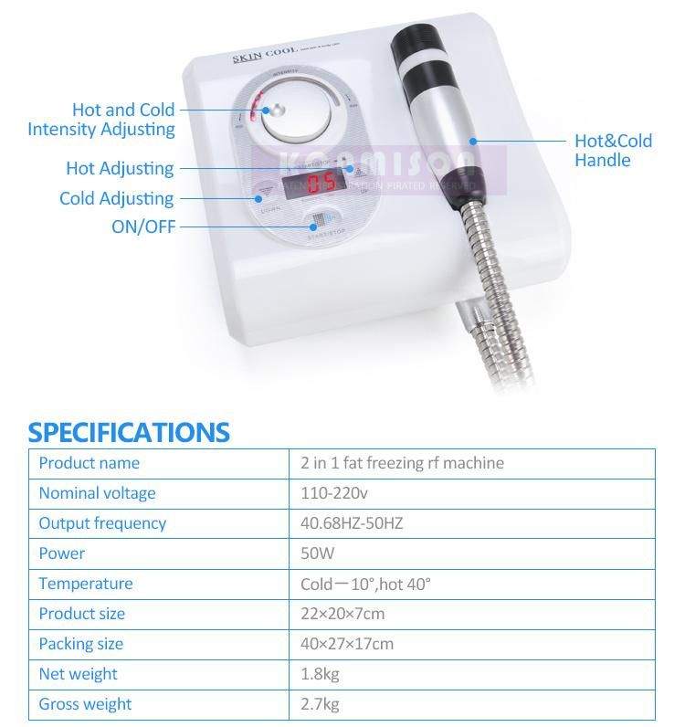 Korea Newest Fat Freezing Radio Frequency Cooling Machine