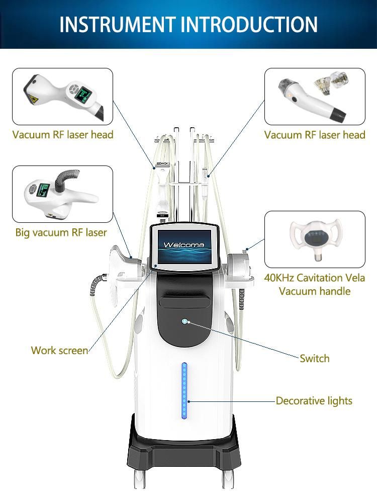 Vacuum Roller Massage Machine for Body Shape with 40K Cavitation V39 Velaslim