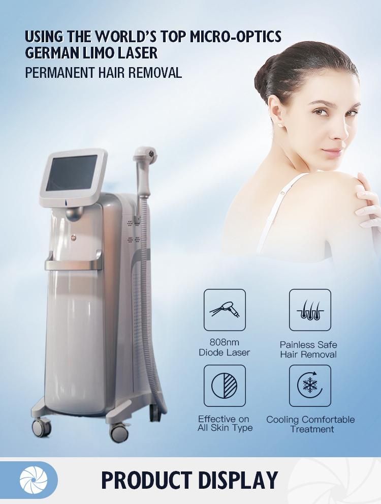 CE Professional 3 Wavelengths Painless Laser Hair Removal 755nm 808nm 1064nm Diode Laser Machine