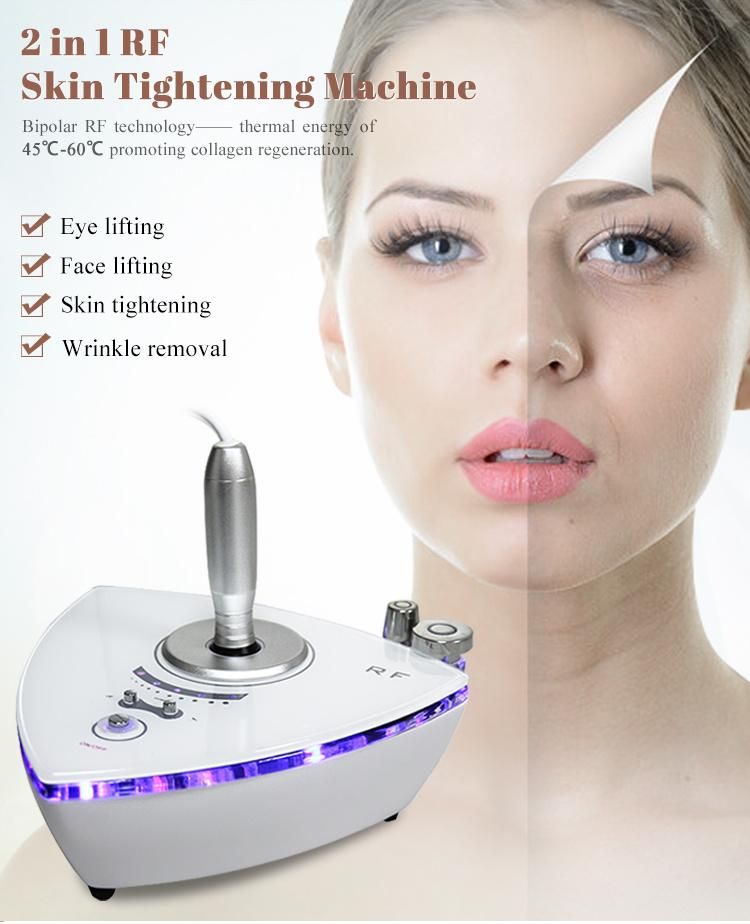 Mini 2 in 1 RF Beauty Machine Skin Tightening Facial Massager Radio Frequency Beauty Machine