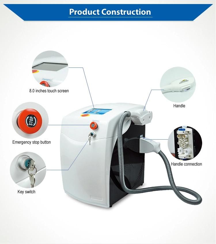 Portable Shr/IPL/Opt Fast Hair Removal Machine