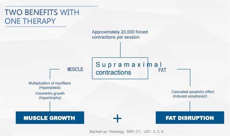 Kslim 4 Handles Body Slimming, Firming and Fat Burning, High Intensity Pulsed Electromagnetic (HIPEM) Technology