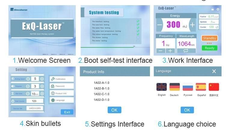 Exq Laser Q-Switched ND YAG Laser Therapy Systems Beauty Medical Machine