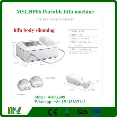 Selling as Hot Cake Portable Hifu Slimming Machine, Hifu Body Slimming Machine for Home Use or Salon
