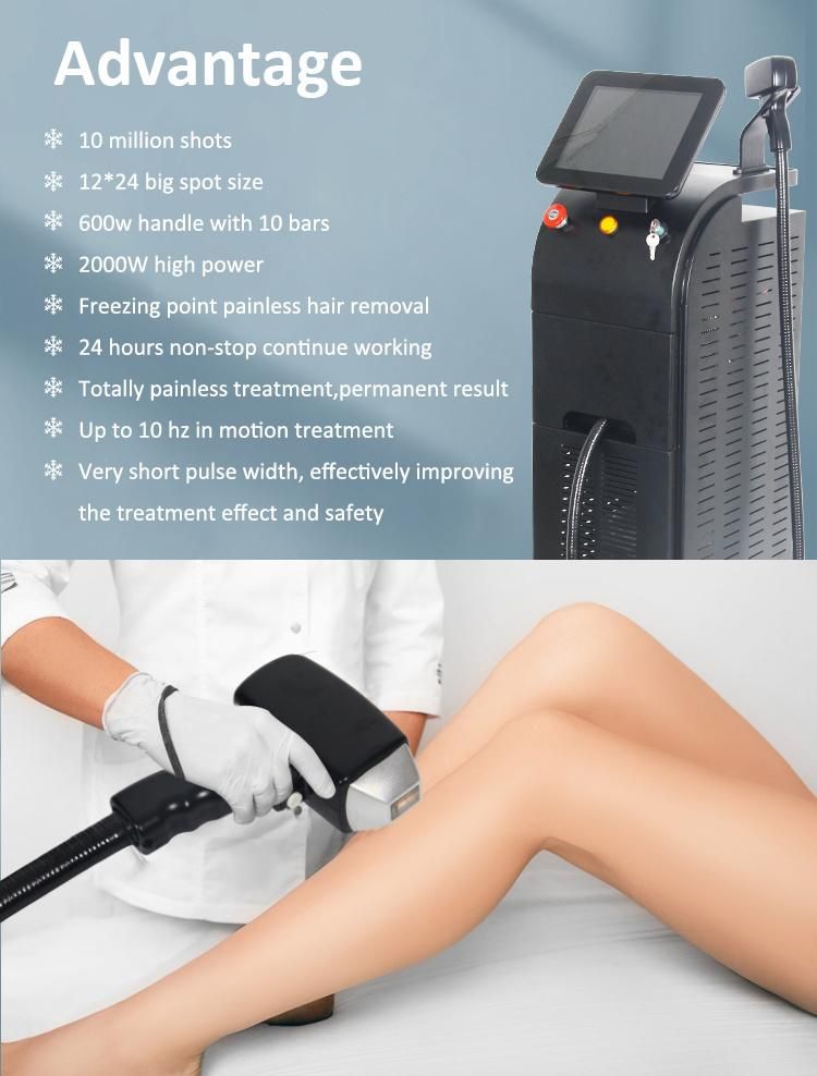 Diode Laser Machine 1200W 1064nm 755nm 808nm Diode Laser Hair Removal