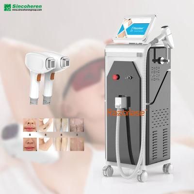 Medical CE Approved 1200W 808nm Newest Triple Wavelengths Diode Laser Hair Removal Machine with The High Quality and Long Time Warranty