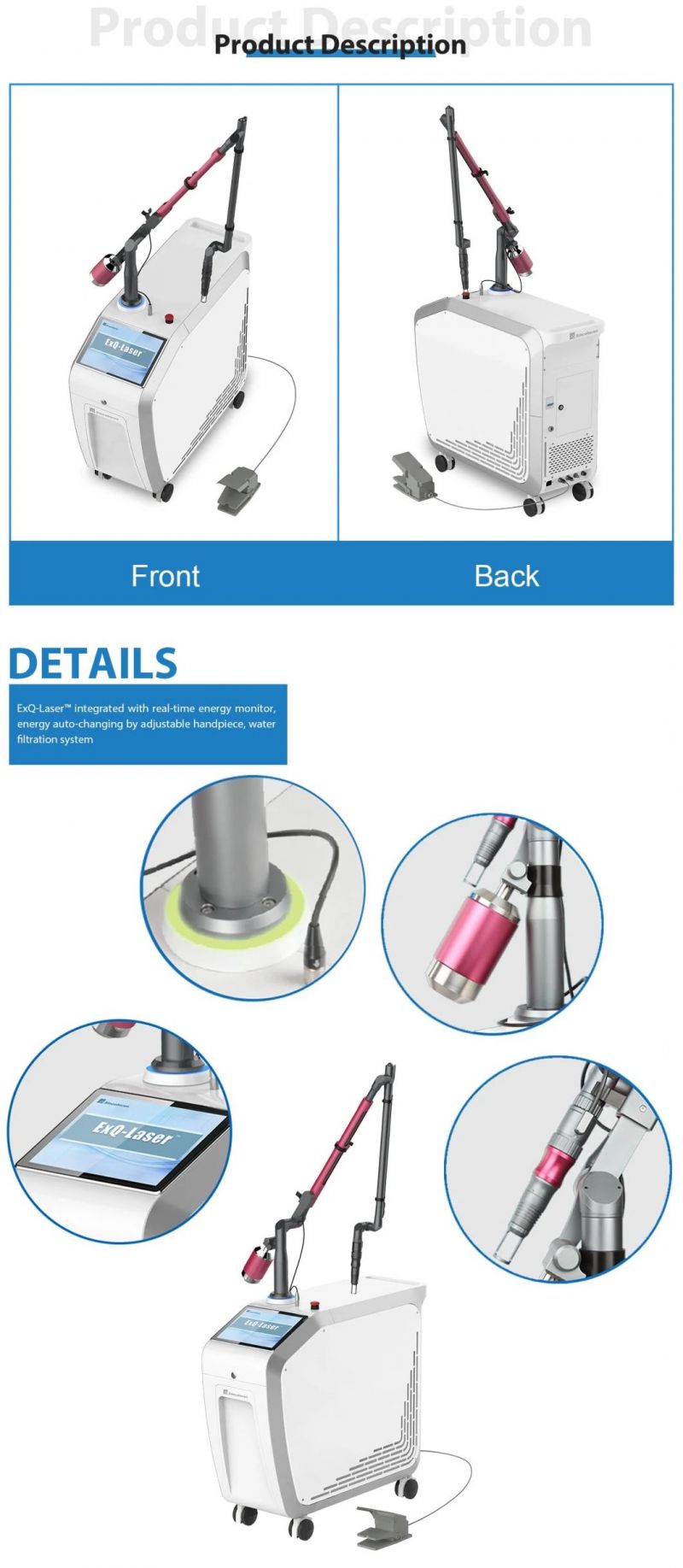 Jo.: Professional 10600nm Erbium YAG Laser E- Matrix CO2 Fractional Laser Vaginal Tightening Machine