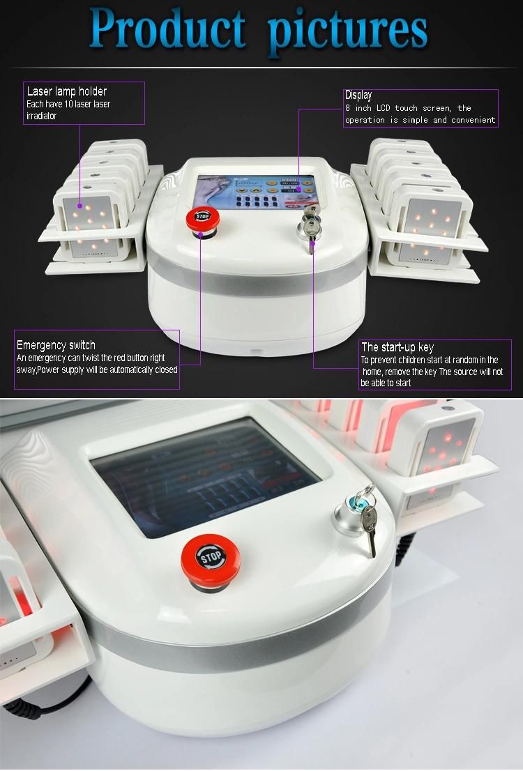 Portable Lipo Laser Slimming Equipment Salon Use