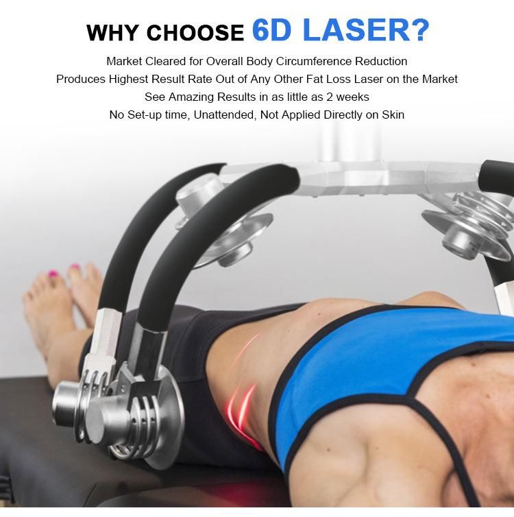 Newly 532nm-635nm Cold Laser Therapy Device 6D Laser Slim