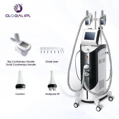 Cryolipolysis Cavitation RF Lipo Laser Slimming Cryo Fat Freeze Machine