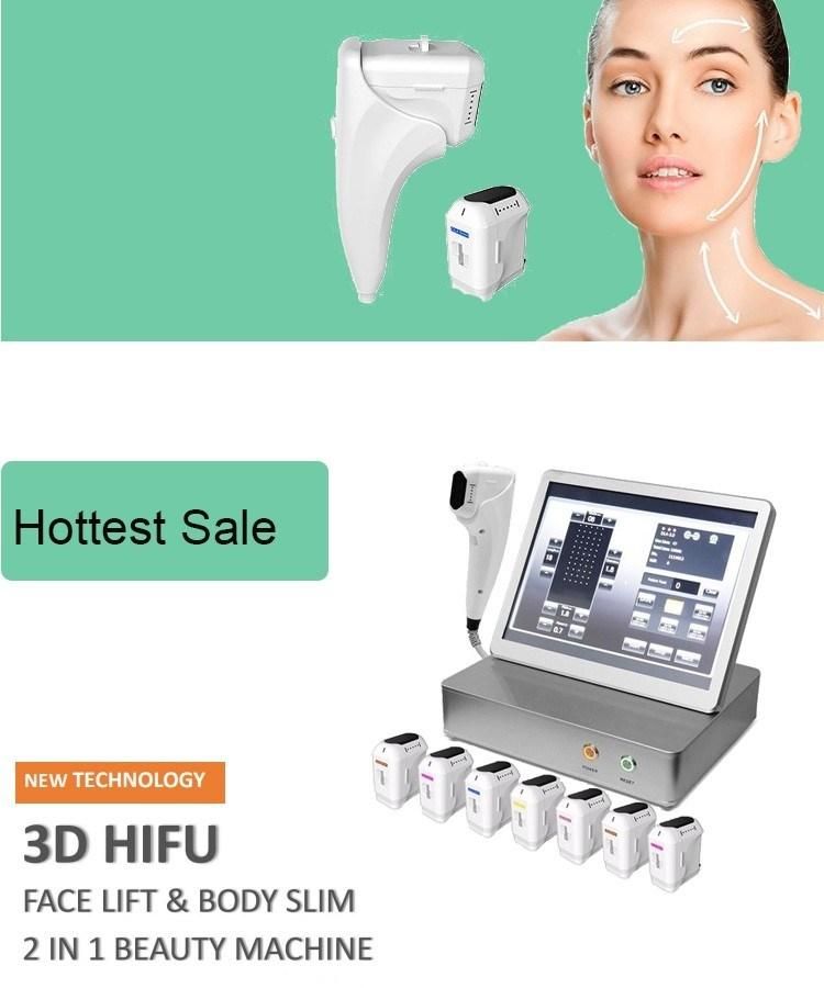 3D Hifu 10000 Shots 11 Lines 8 Cartridges Anti Wrinkle Face Lift Skin Tightening Body Slimming Hifu 3D Machine