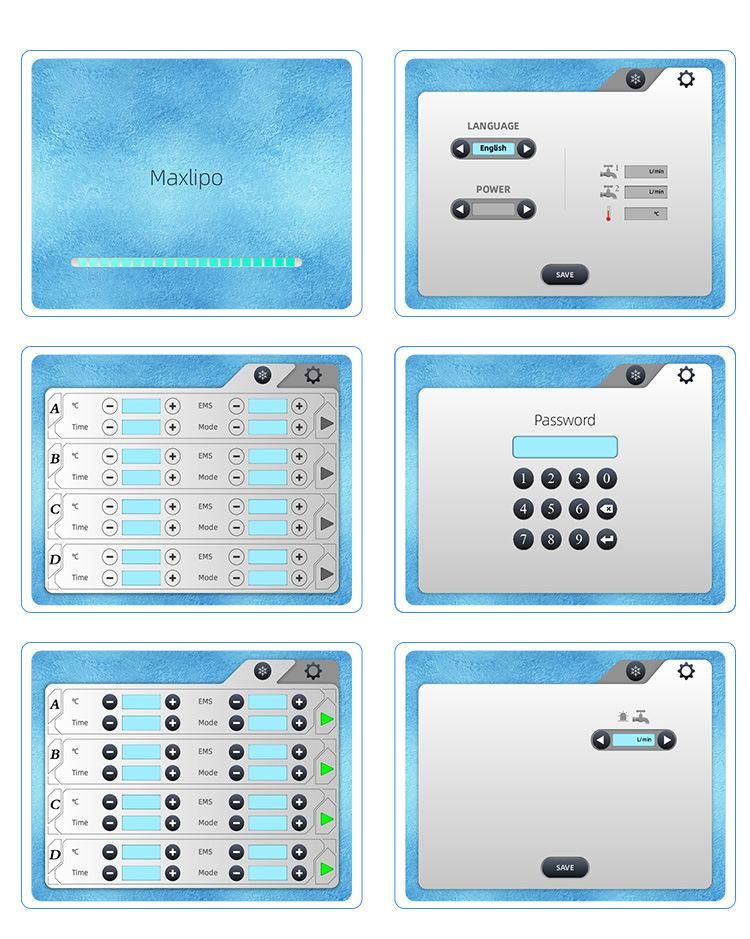 EMS Cryo Pad Fat Freezing Cold Plate -14 Degree Cryolipolysis Machine