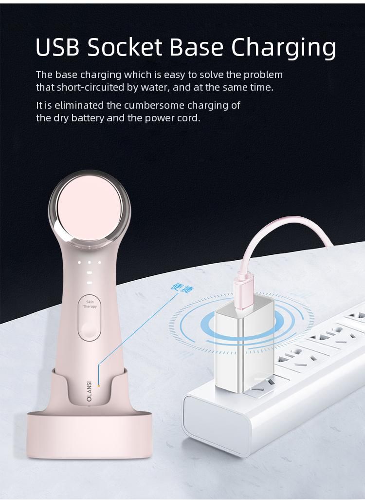 Home Use Vibrate Plate Facial Electric Brush Clean Face Machine Cleansing
