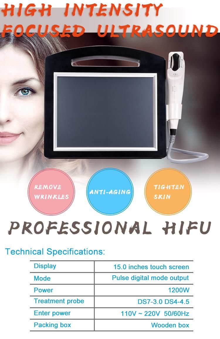 Economic Portable V Max 3D Hifu Face Lift Machine