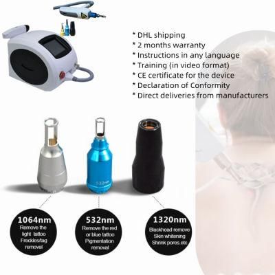 1320nm/532nm/1064nm ND YAG Laser Tattoo Removal Machine with Carbon Peel