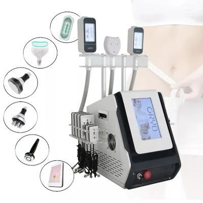 Multifunctional 40kHz Cavitation Vacuum RF Lipo Laser Special Mini Cyro Probe Fat Freezing Body Slimming Machine