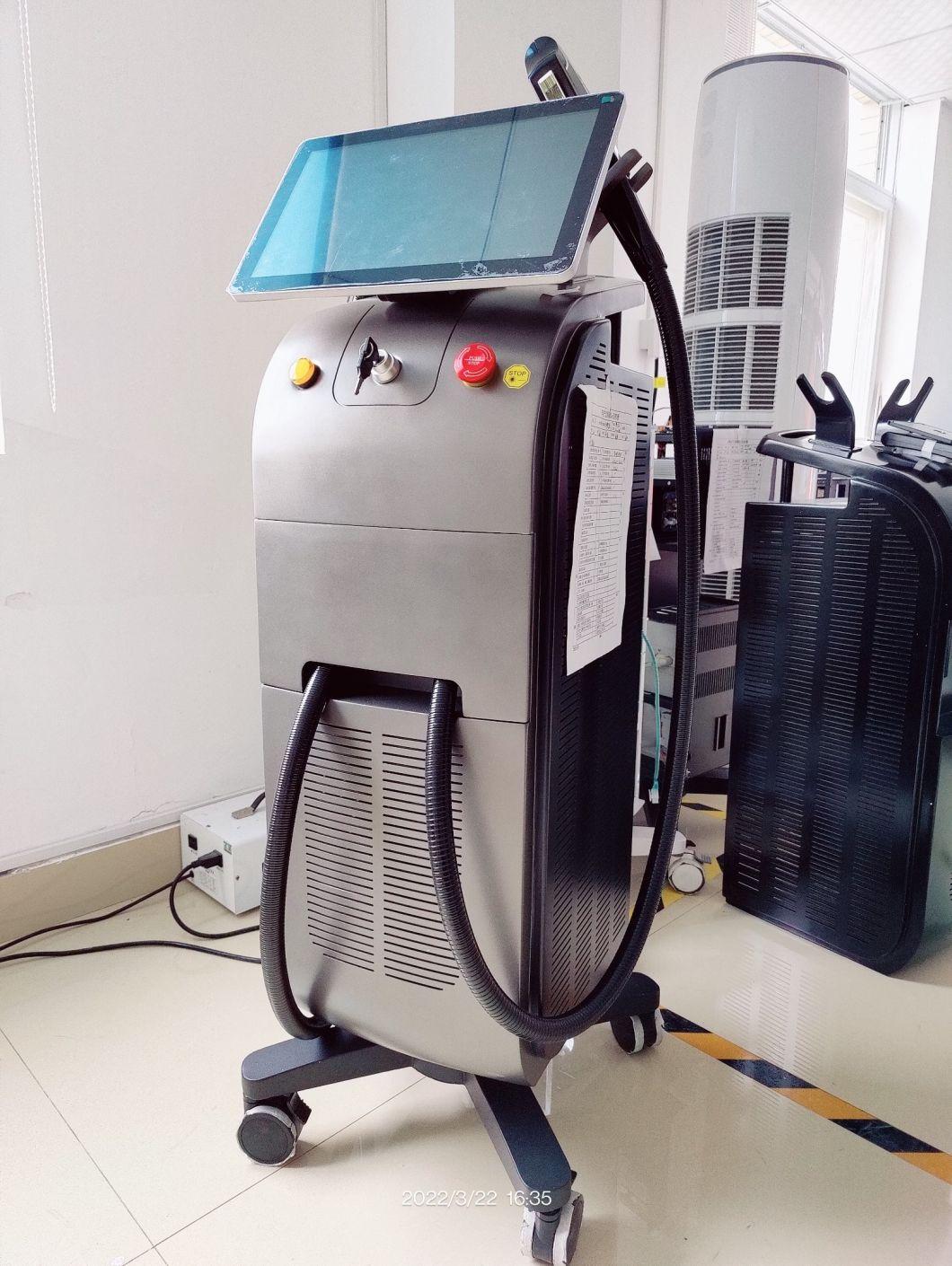 2022 Multifunctional Vertical 808 Nm Diode Laser +Microneedle RF+ IPL Opt Shr Combined Machine