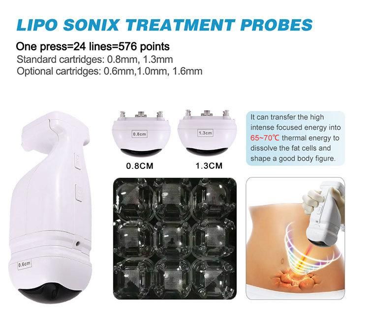 3 in 1 4D Hifu Lipo Sonix Hifu V-Max Body Slimming Skin Tightening Machine