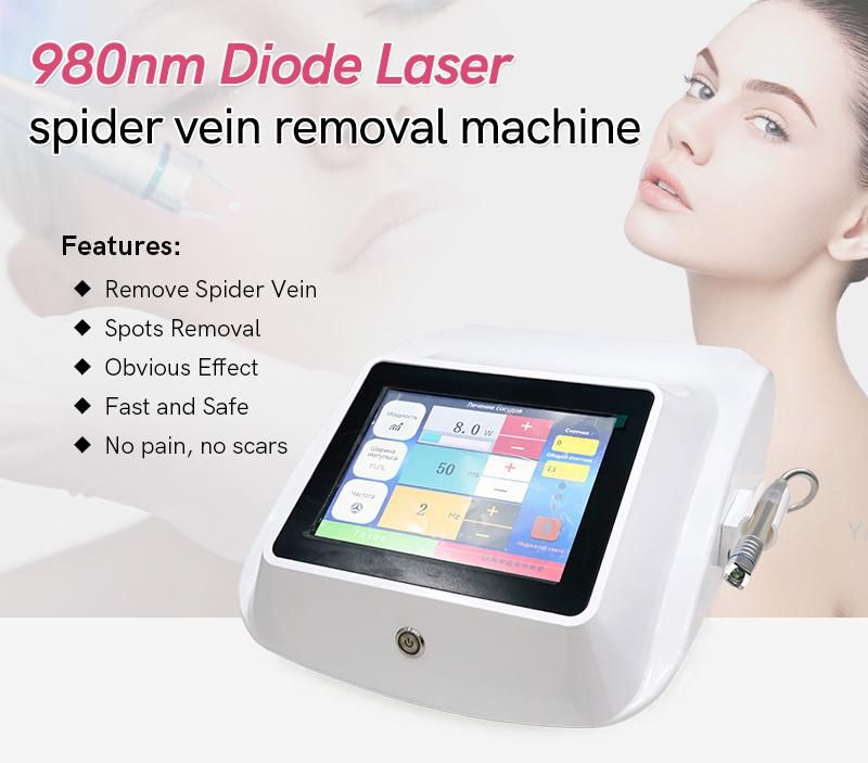 Portable 980nm Diode Laser Vascular Therapy Machine