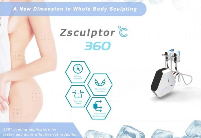 360 Degree Fat Freezing Machine Digital Faster Effective Slimming Machine Mslcy18