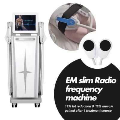 Four Treatment Handles with Radio Frequency Technology Emslim Body Slimming Machine