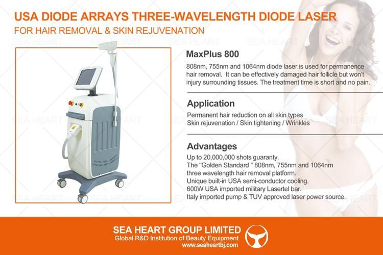 600W 808nm Diode Laser Machine for Permanent Hair Removal