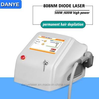 High Power 500W / 600W Portable Laser Soprano Ice Diode Laser Hair Removal Machine for Sale