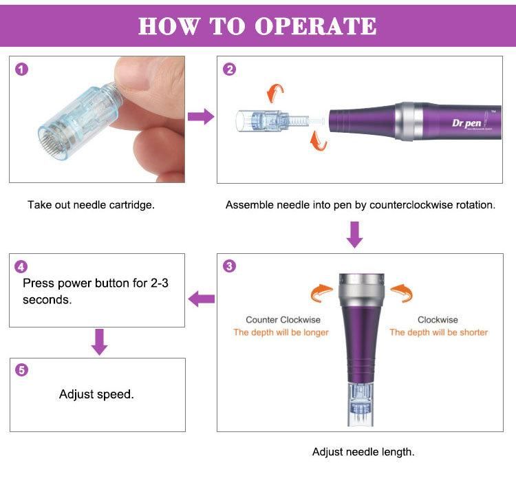 Top Quality Portable Electric Micro-Needle Derma Pen X5