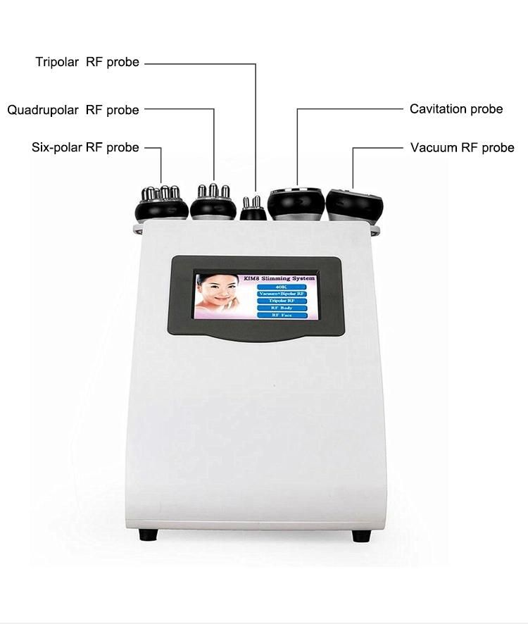 5 in 1 Multifunction RF Vacuum 40K Cavitation Weight Loss Ultrasonic Cavitation Body Slimming Machine