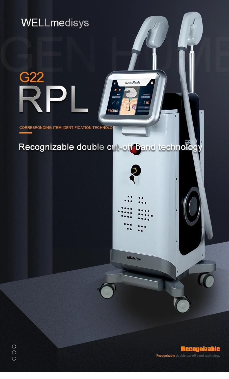 Best Selling Opt IPL Beauty Equipment Vertical Beauty Machine with Two Handle Skin Care Laser Hair Removal Acne Treatment IPL