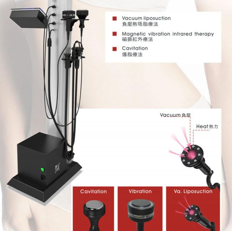 Vacuum Slimming LED Light and Magnetic Resonance Infrared Therapy Thin Body Beauty Equipment