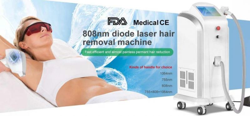 Professional Cooling System Skin Rejuvenation 808nm 755nm 1064nm Hair Removal Price Machine