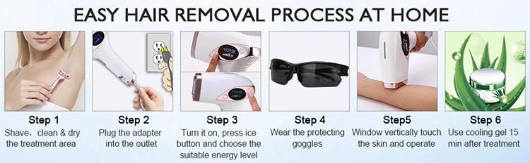 at-Home IPL Hair Removal for Women and Men Painless Hair Remover Device for Facial Whole Body