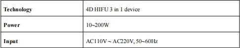 3 Treatment Handles Anti Aging 4D Hifu